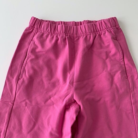 Hanna Andersson Girl Pink Wide Leg Pants In French Terry 5T - Picture 2 of 7